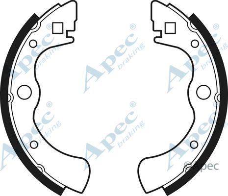 APEC BRAKING stabdžių trinkelių komplektas SHU105